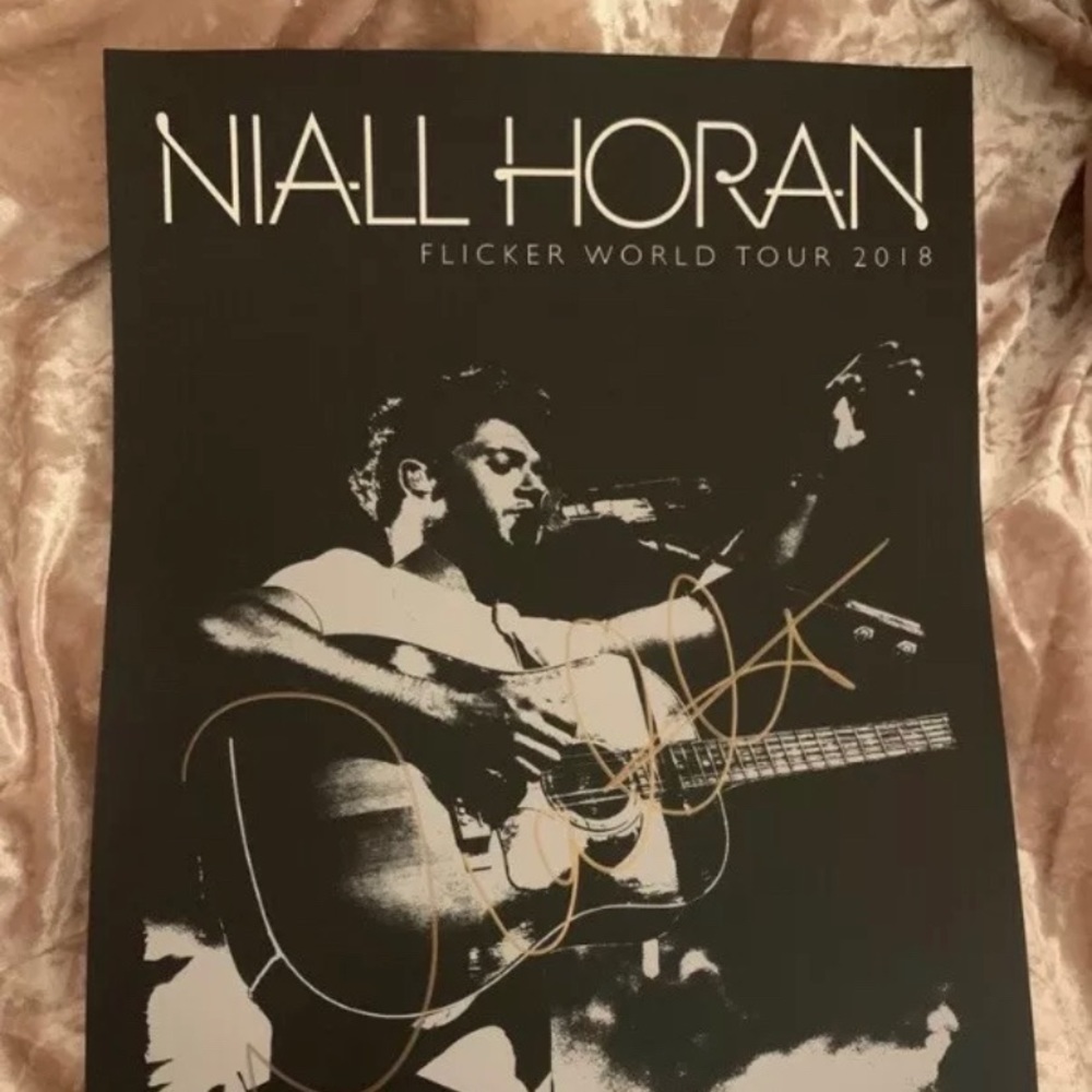 2018 NIALL HORAN FLICKER TOUR SIGNED POSTER
